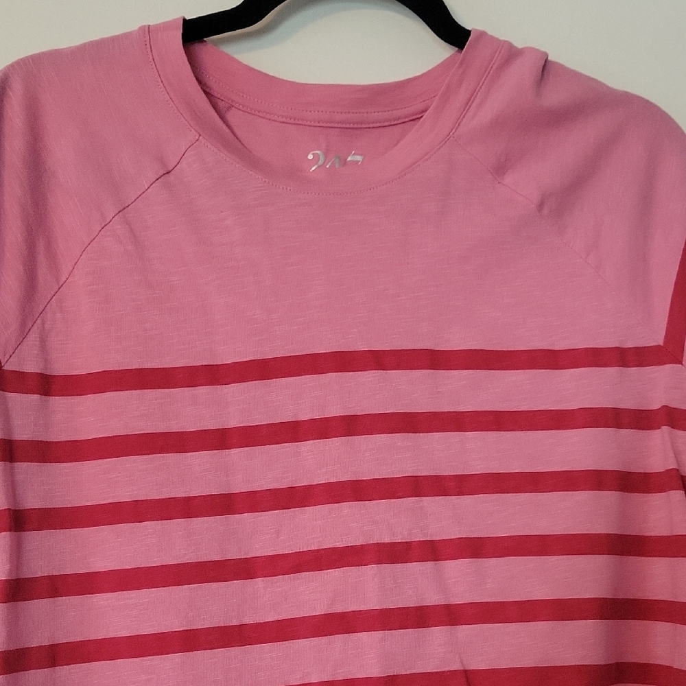 Maurices Pink Striped Crop Top - Picture 3 of 4